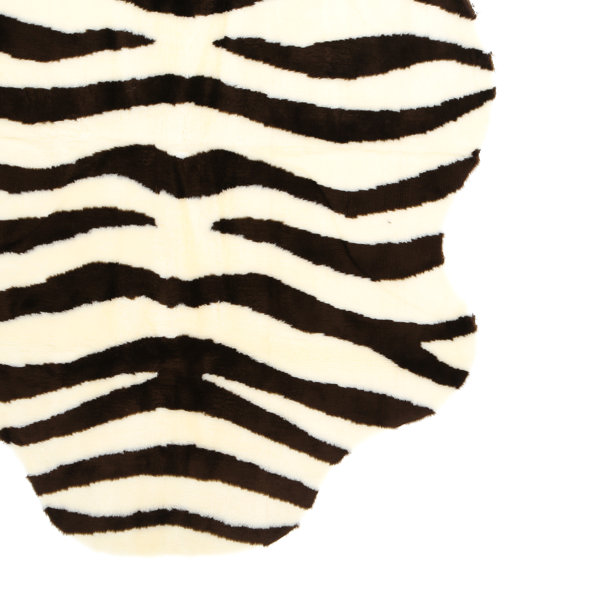 Mercer41 Polak Ivory/Brown Zebra Area Rug & Reviews Wayfair